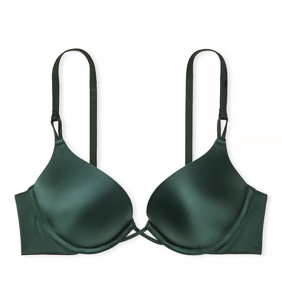Victoria's Secret Green Bombshell Adds 2 Cups Push Up Bra 34B NWT *NEW COLOR* - Picture 3 of 4